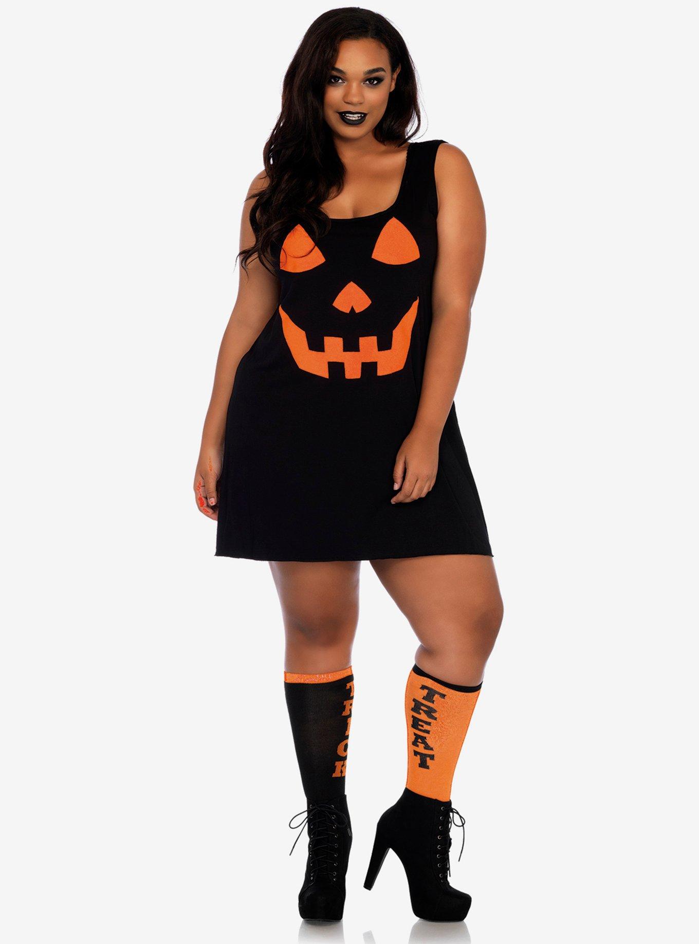 Plus size 2025 pumpkin dress