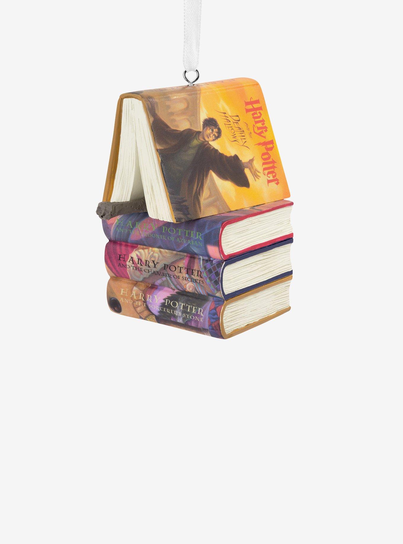 Hallmark Harry Potter Stacked Books With Wand Ornament, , hi-res