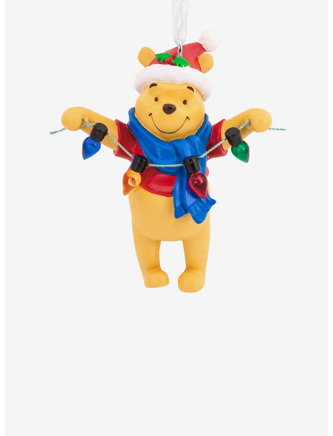 Hallmark Disney Winnie the Pooh Santa Pooh Holding Light String Ornament, , hi-res