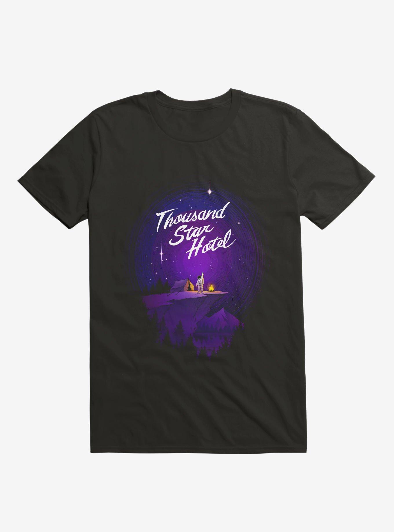 Thousand Star Hotel Astronaut Black T-Shirt, , hi-res
