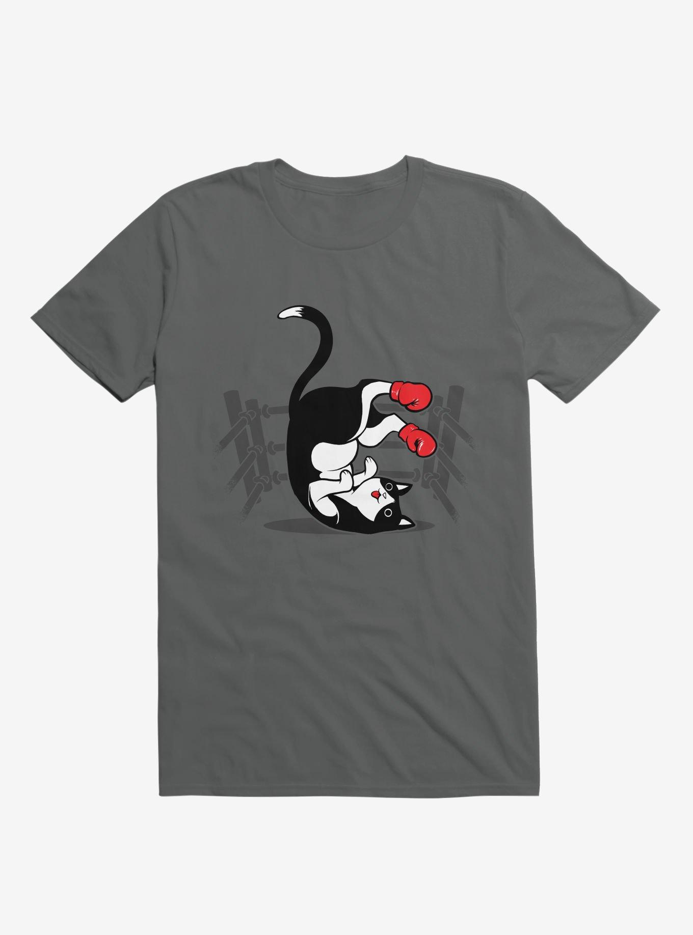 Boxer Cat T-Shirt, CHARCOAL, hi-res