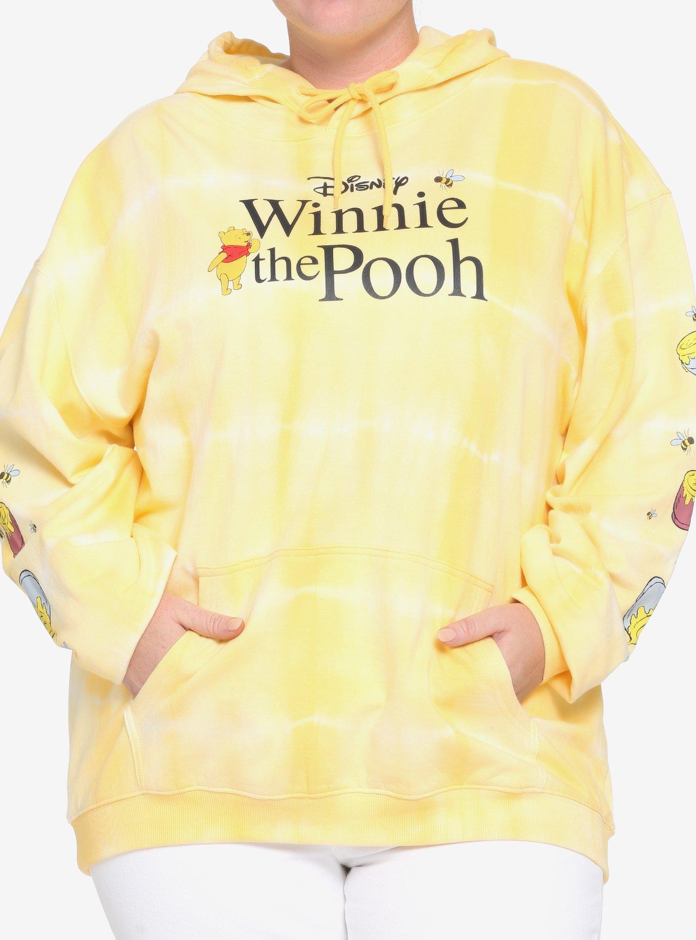 Disney Winnie The Pooh Yellow Wash Honey Pot Girls Hoodie Plus Size, MULTI, hi-res