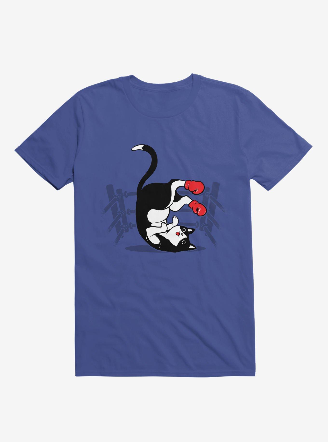 Boxer Cat Royal Blue T-Shirt, ROYAL, hi-res