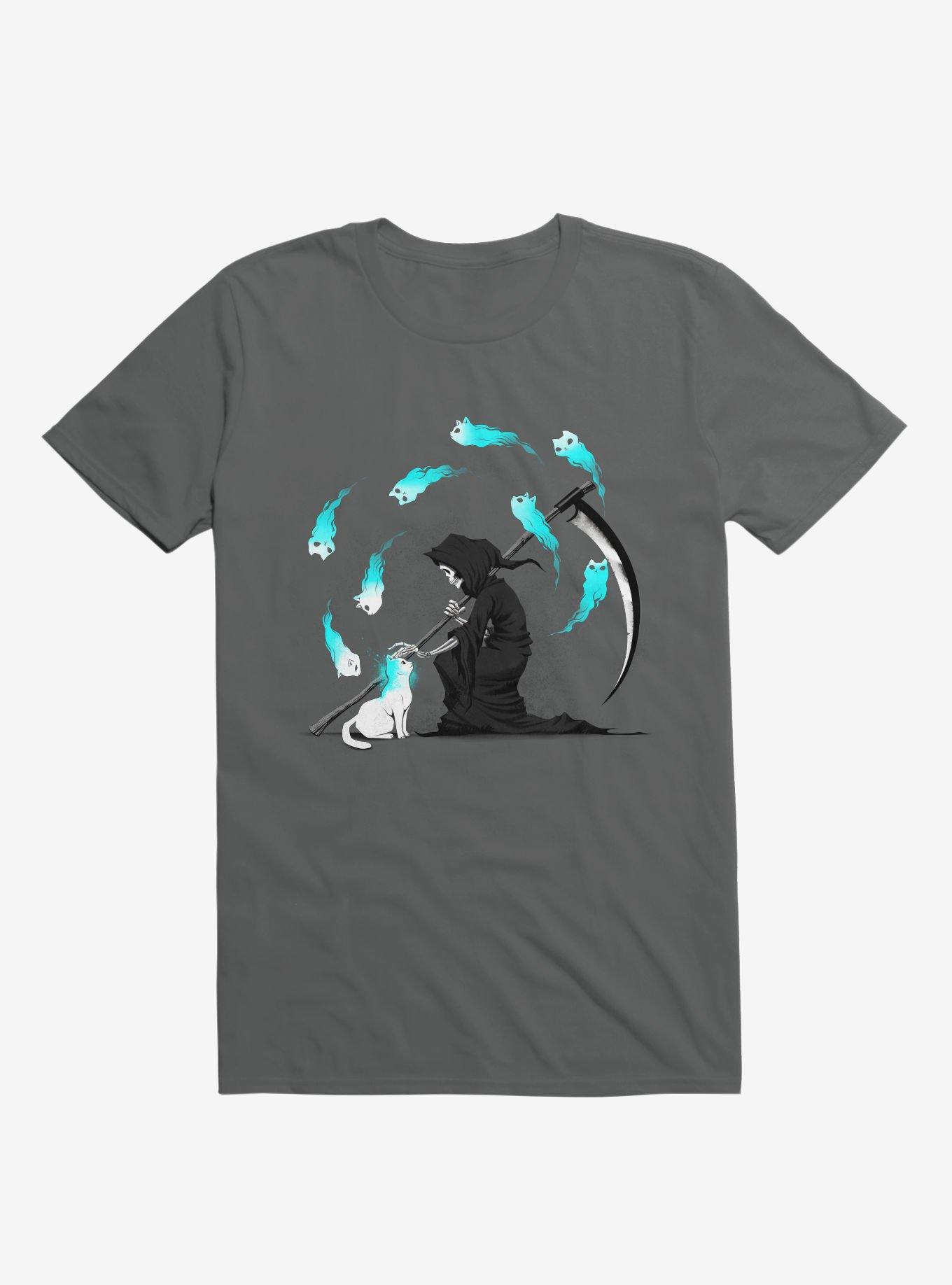 Recharging Death Cat 9 Lives T-Shirt, , hi-res