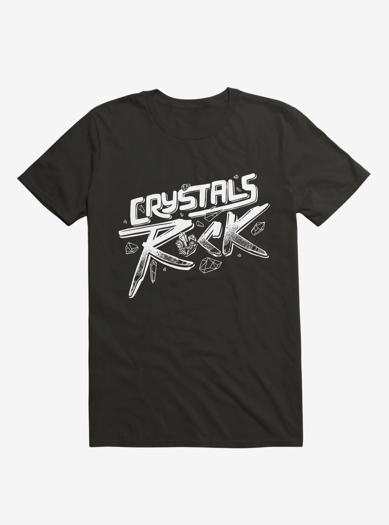 Crystals ROCK! Black T-Shirt, , hi-res