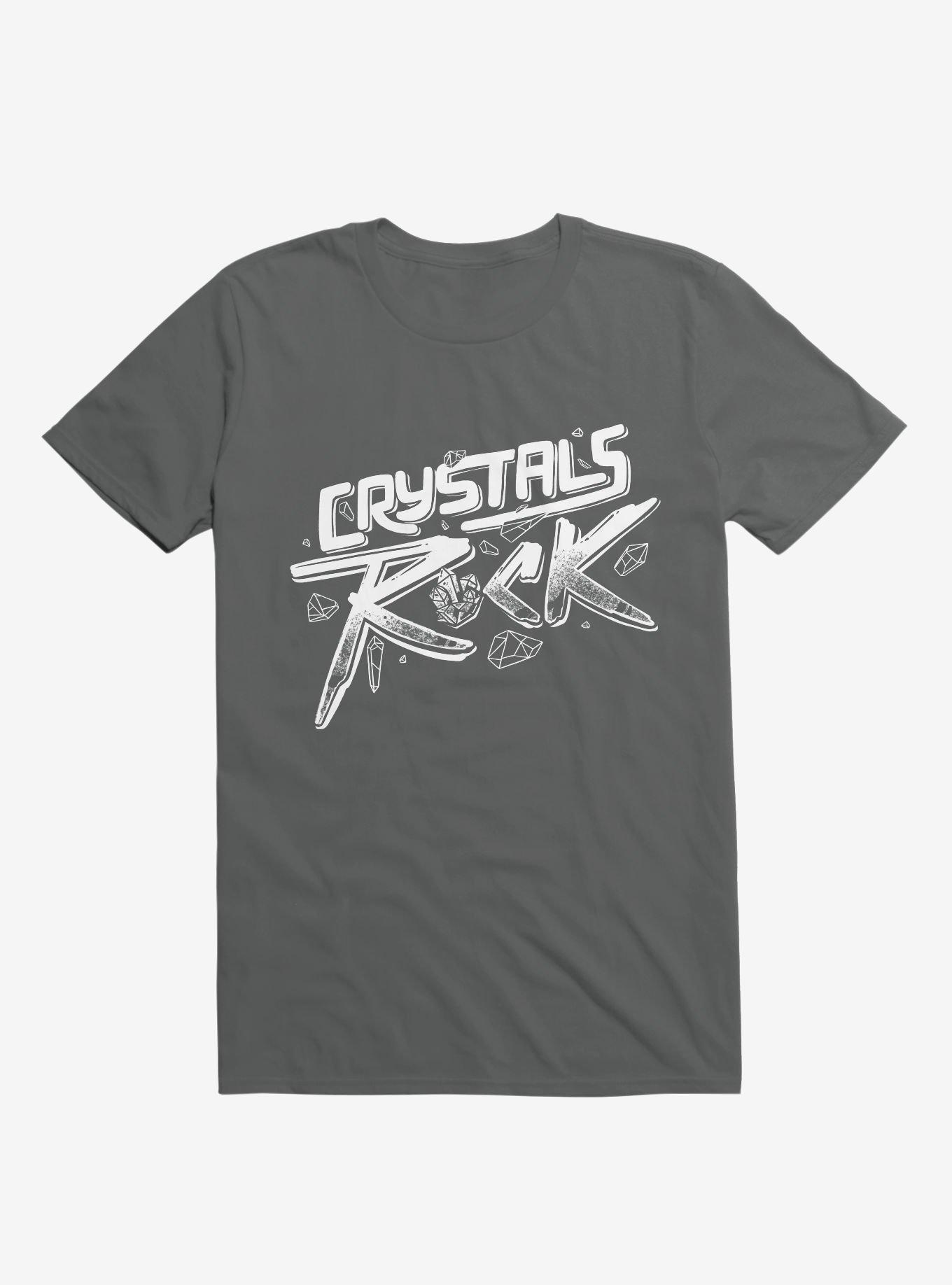 Crystals ROCK! Charcoal Grey T-Shirt, , hi-res