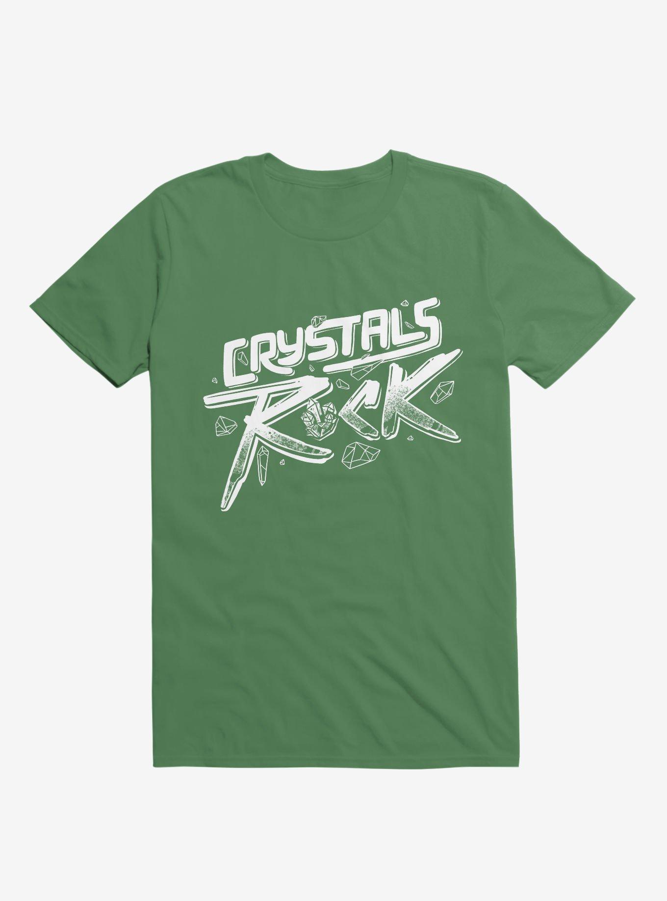 Crystals ROCK! Kelly Green T-Shirt, , hi-res