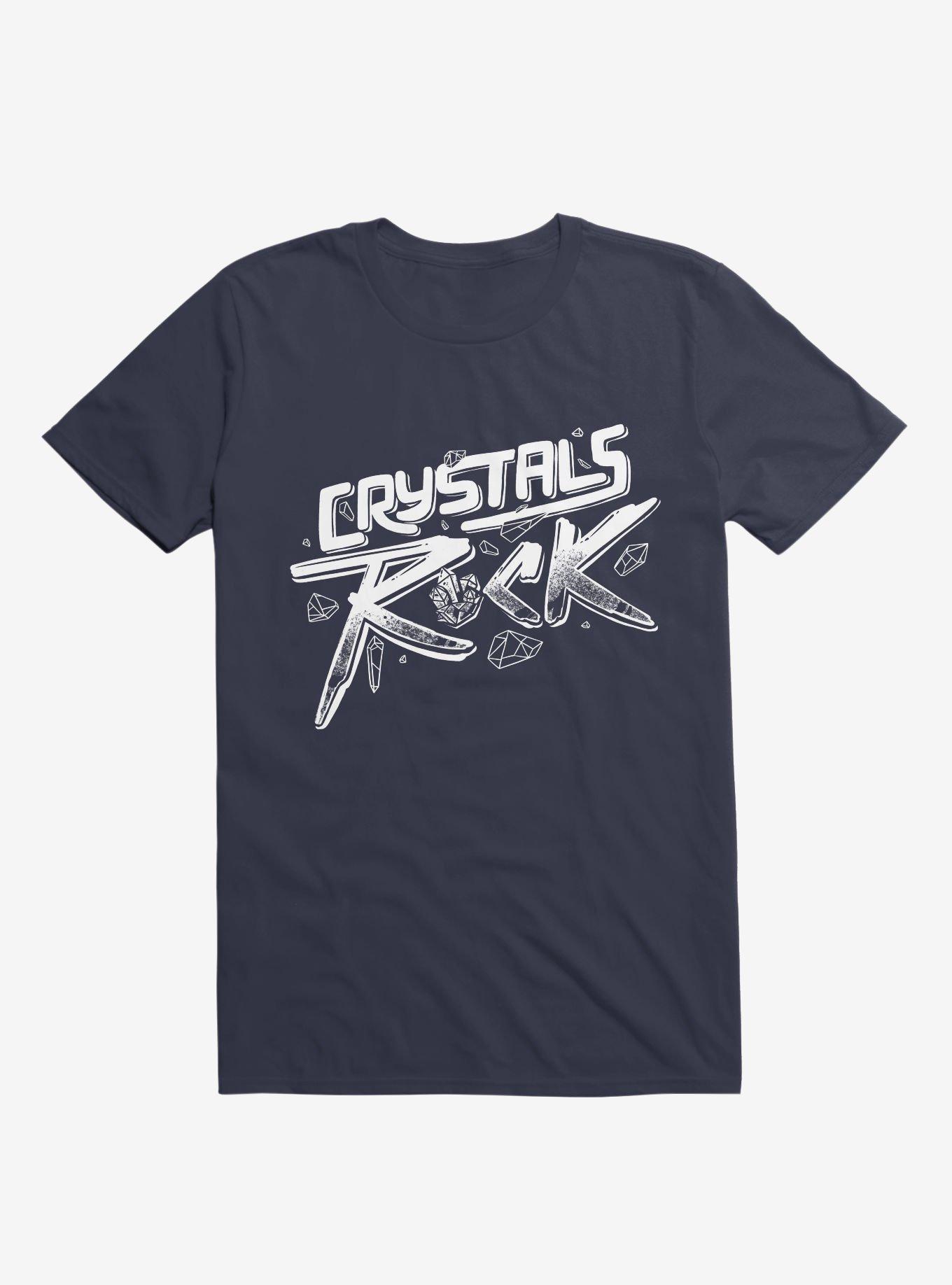Crystals ROCK! Navy Blue T-Shirt, , hi-res