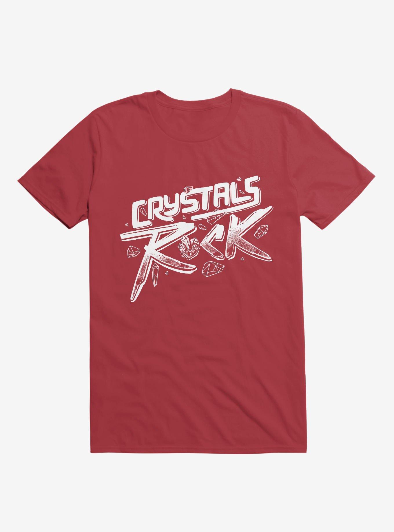 Crystals ROCK! Red T-Shirt, RED, hi-res