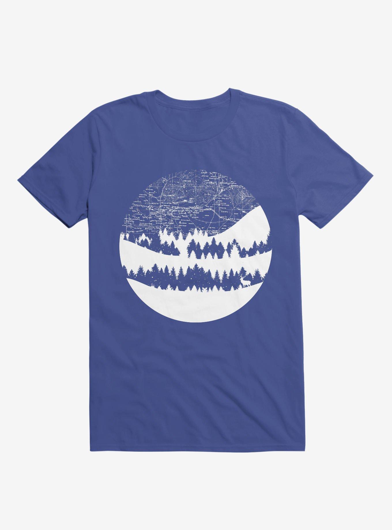 Maps Silhouette Circle T-Shirt, , hi-res