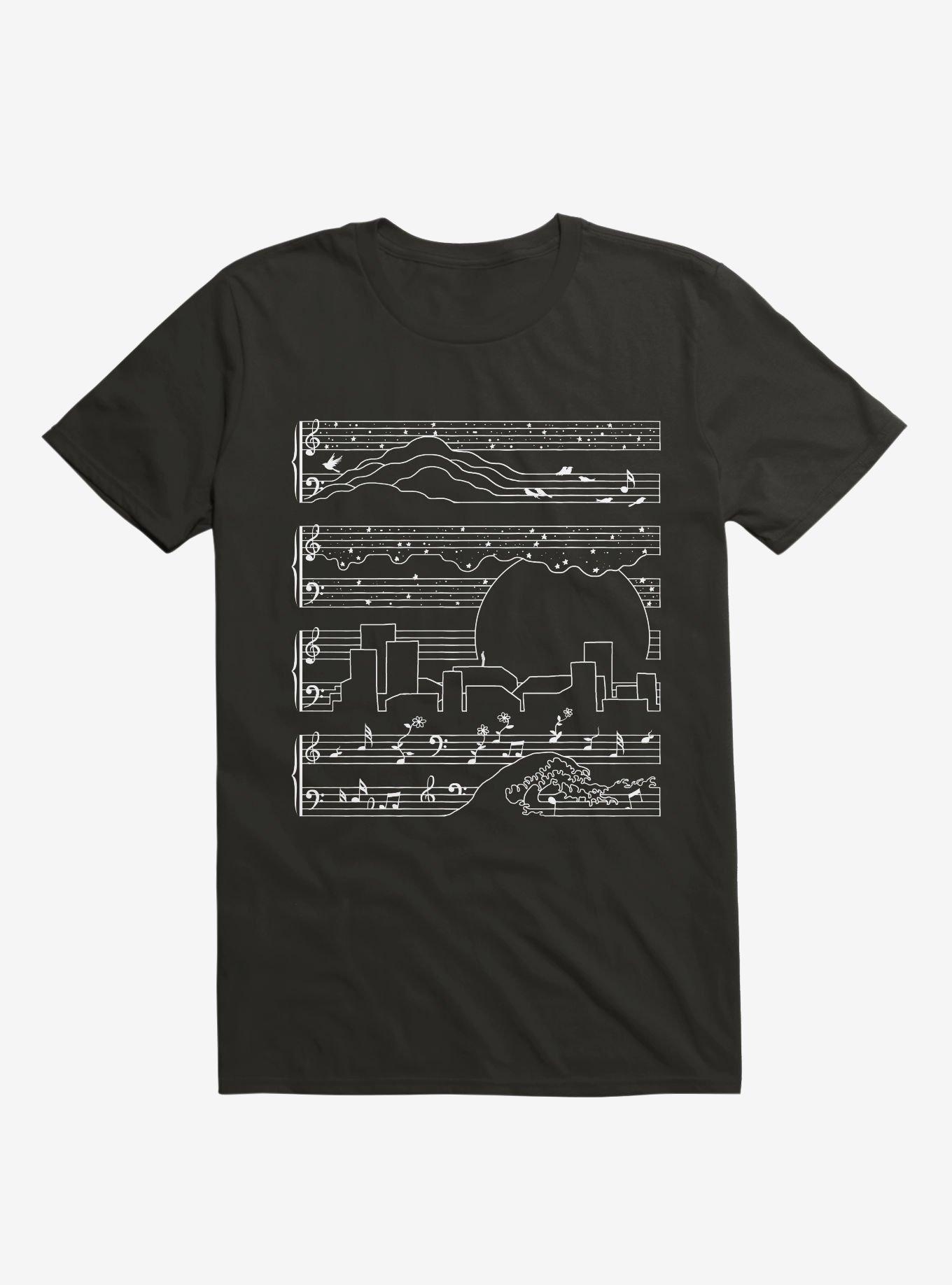 The Moonlight Sonata T-Shirt, BLACK, hi-res