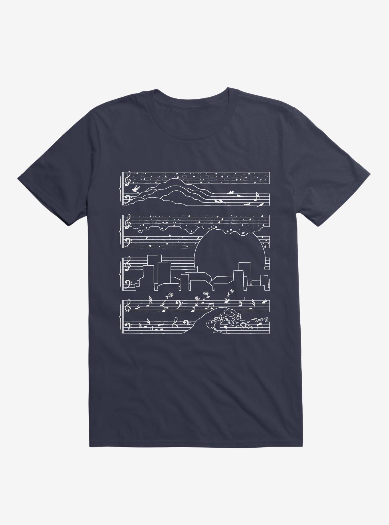 The Moonlight Sonata T-Shirt, NAVY, hi-res
