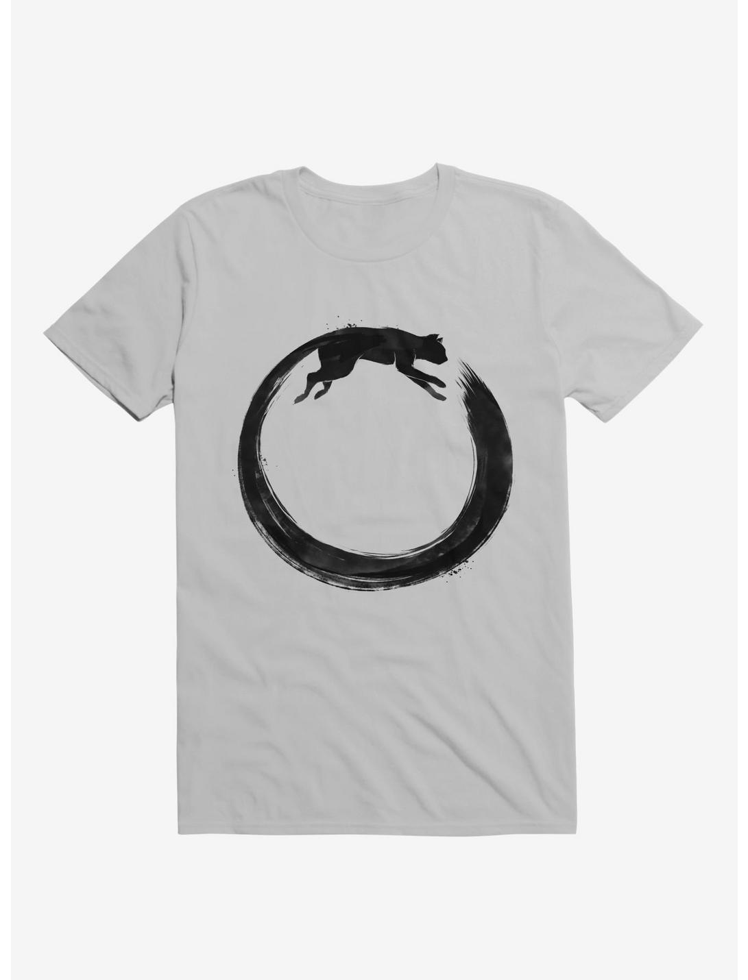 Sumie Enso Cat T-Shirt, ICE GREY, hi-res