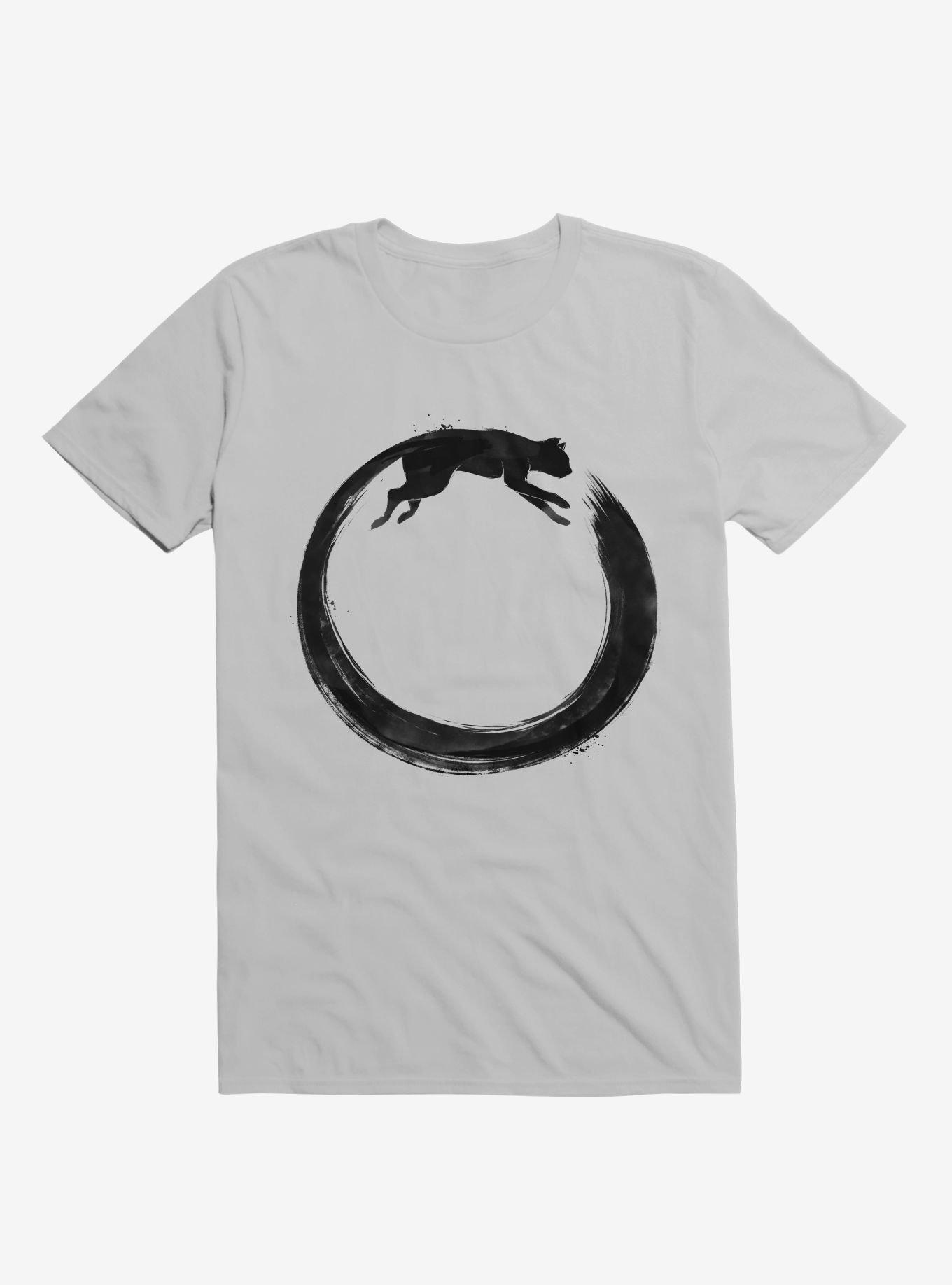 Sumie Enso Cat T-Shirt, ICE GREY, hi-res