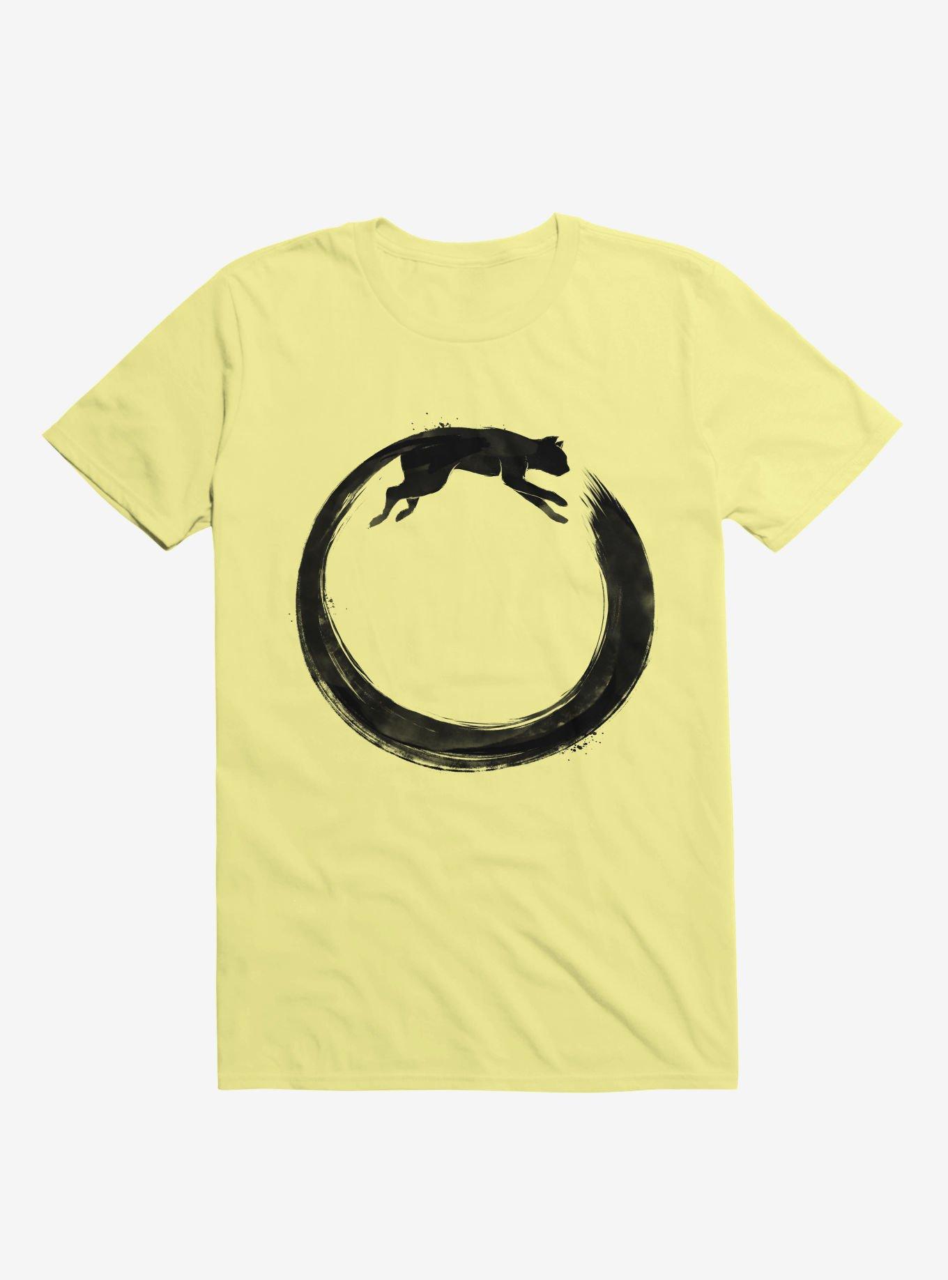 Sumie Enso Cat T-Shirt, CORN SILK, hi-res