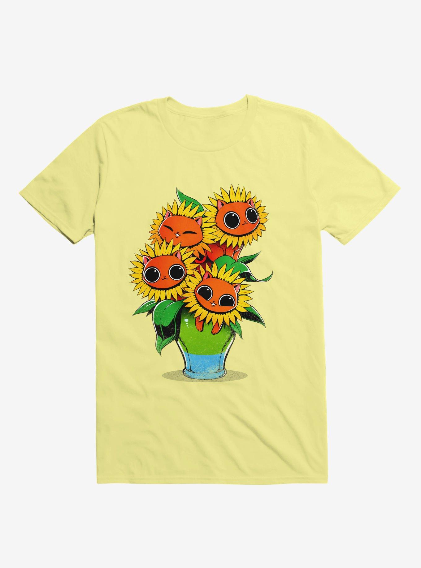 Sunflower Cat T-Shirt, , hi-res