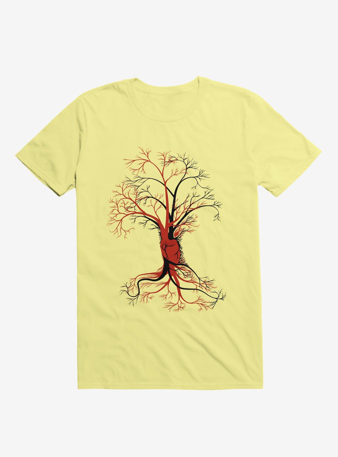 US Heart Tree T-Shirt, CORN SILK, hi-res