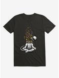 Meditation Butterfly Collage T-Shirt, BLACK, hi-res