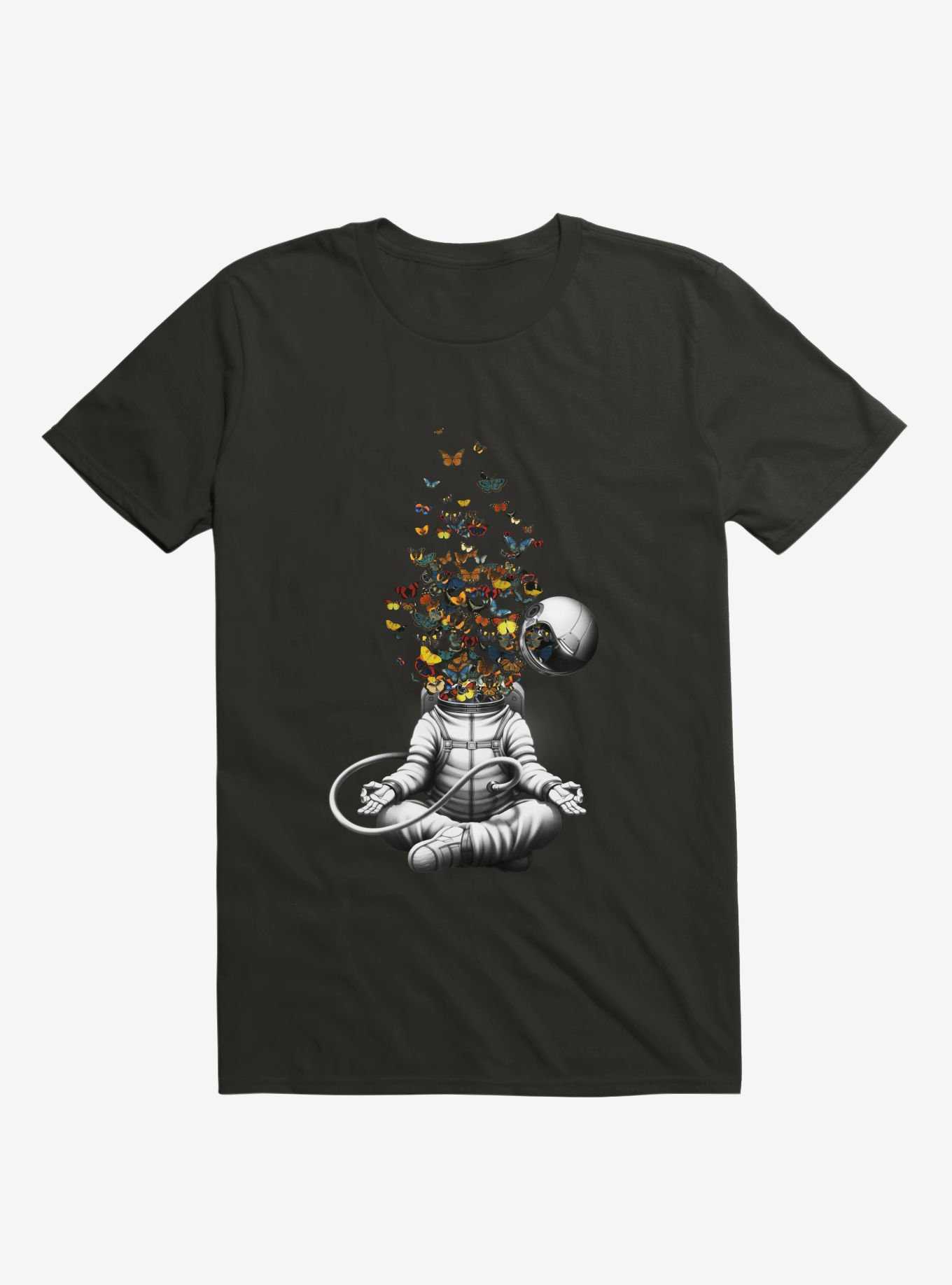 Meditation Butterfly Collage T-Shirt, , hi-res