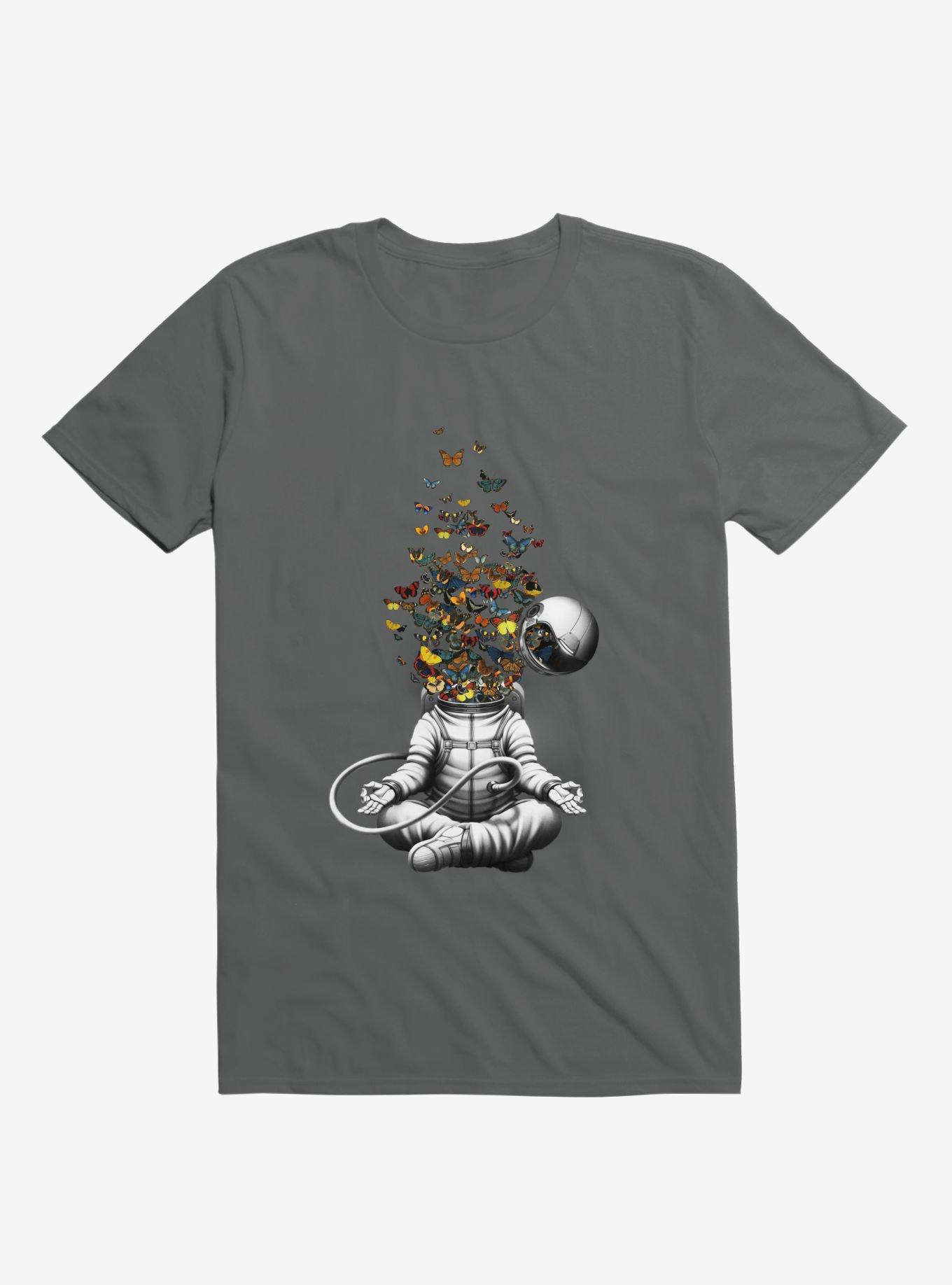 Meditation Butterfly Collage T-Shirt, , hi-res