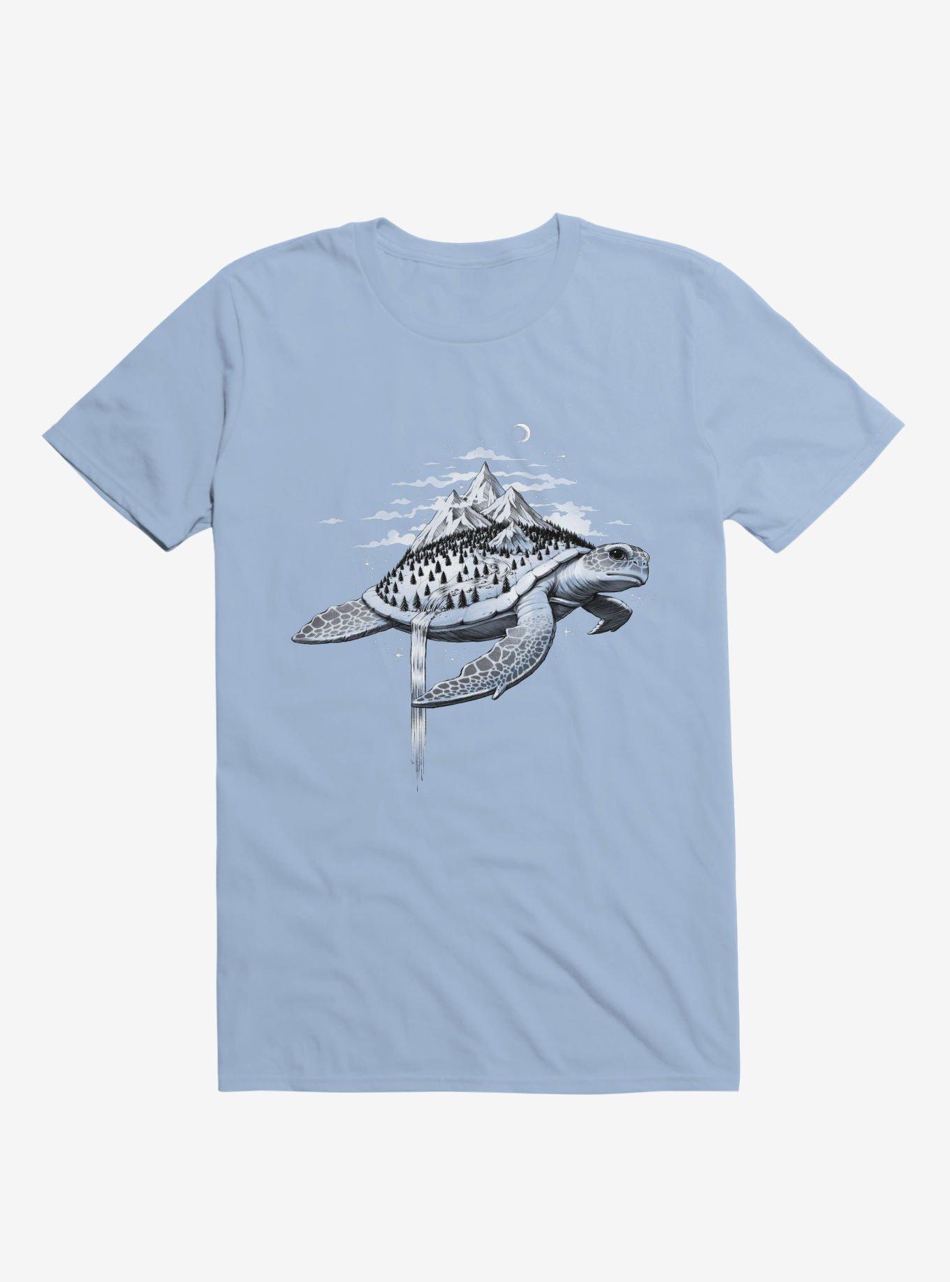 Adventure Turtle Light Blue T-Shirt