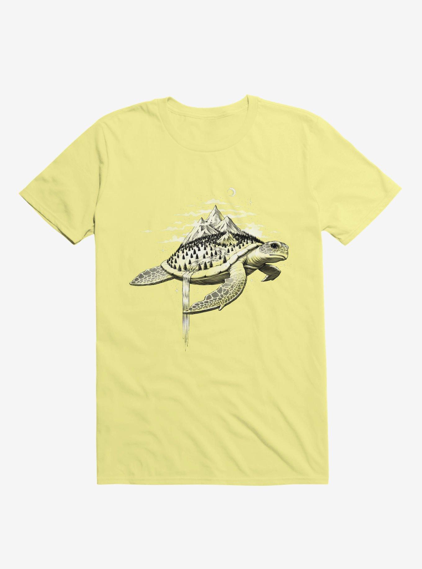 Adventure Turtle Corn Silk Yellow T-Shirt, CORN SILK, hi-res