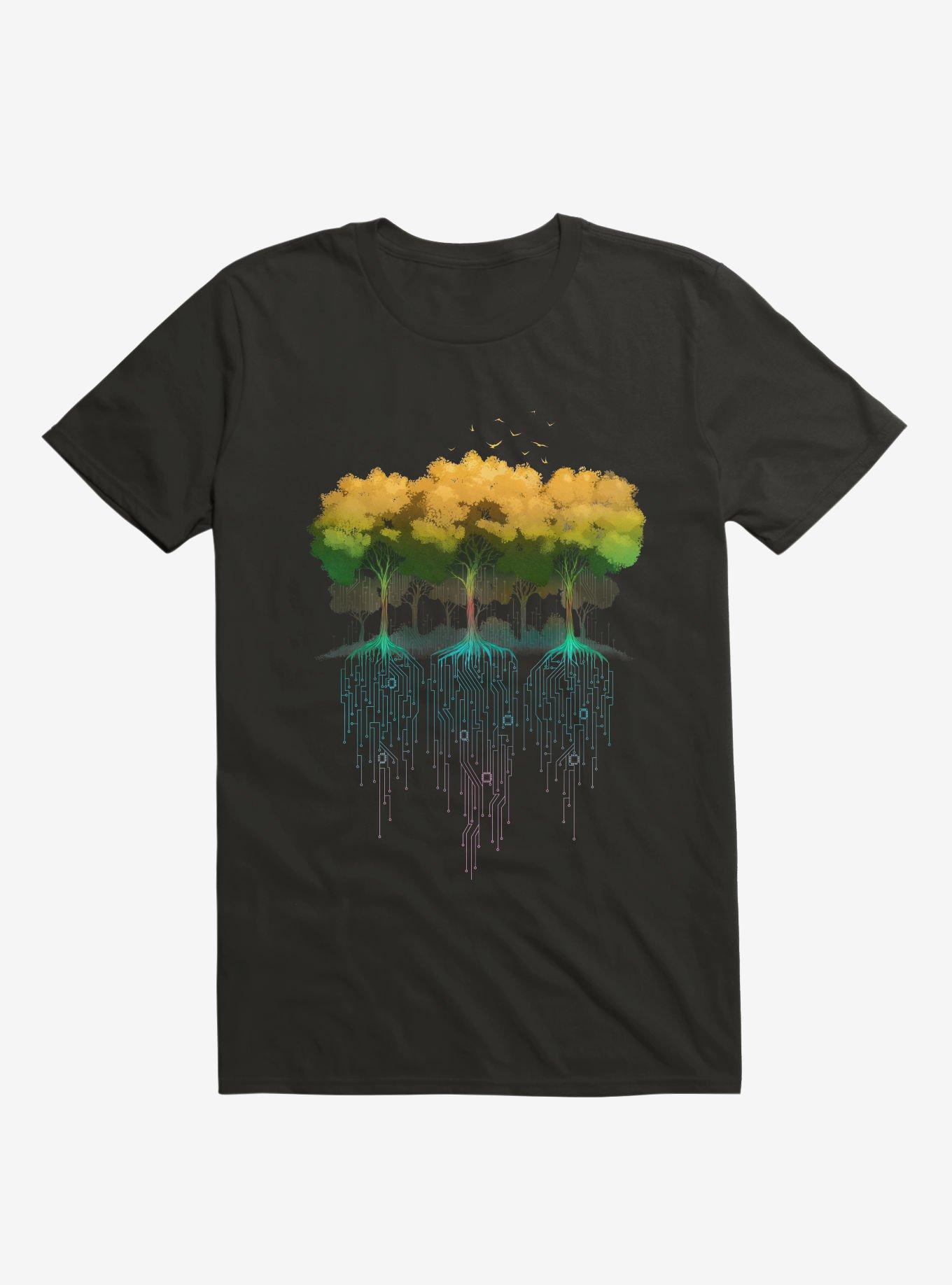 Connection Forest Black T-Shirt, , hi-res