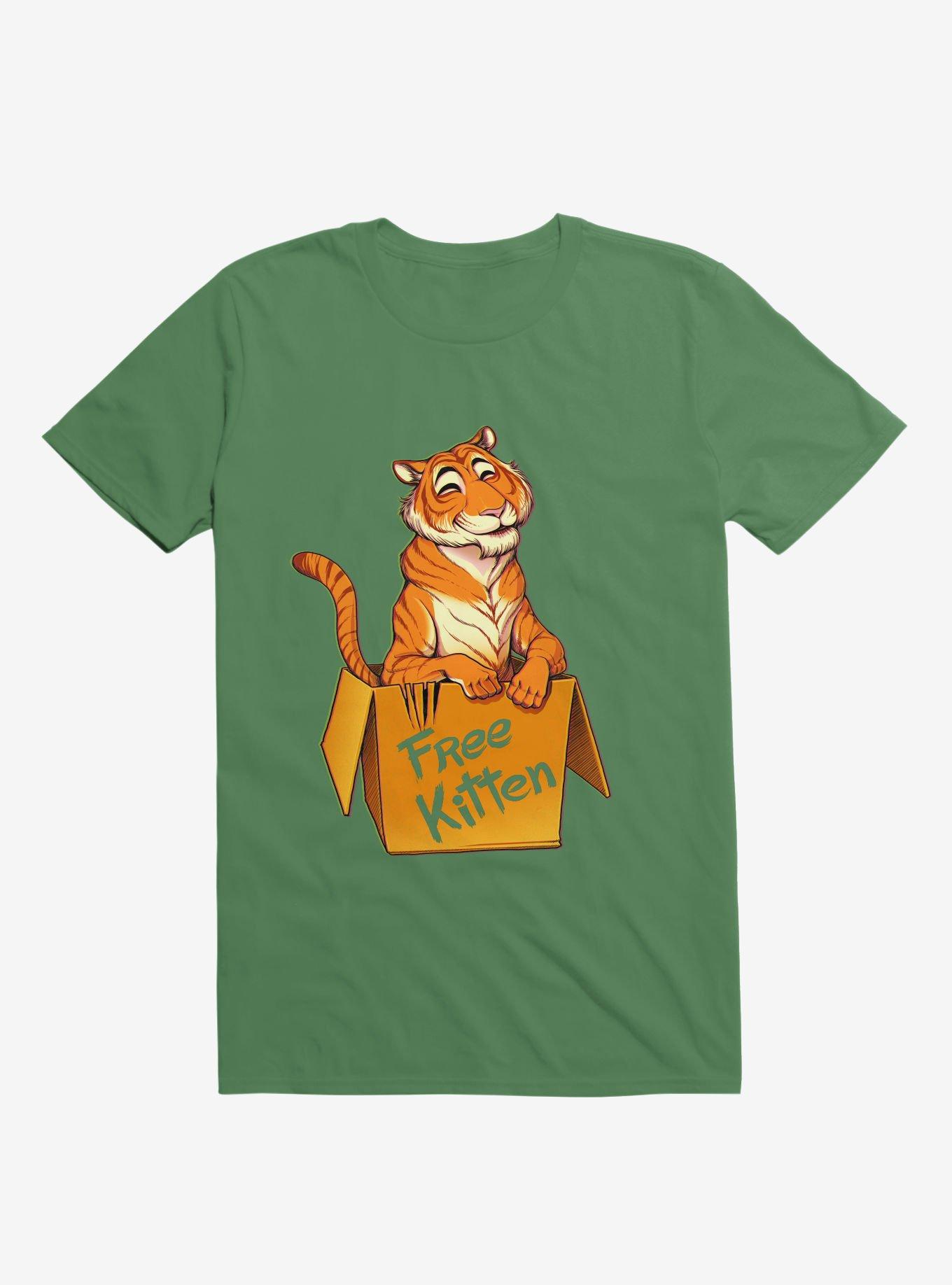 Free Kitten T-Shirt, KELLY GREEN, hi-res