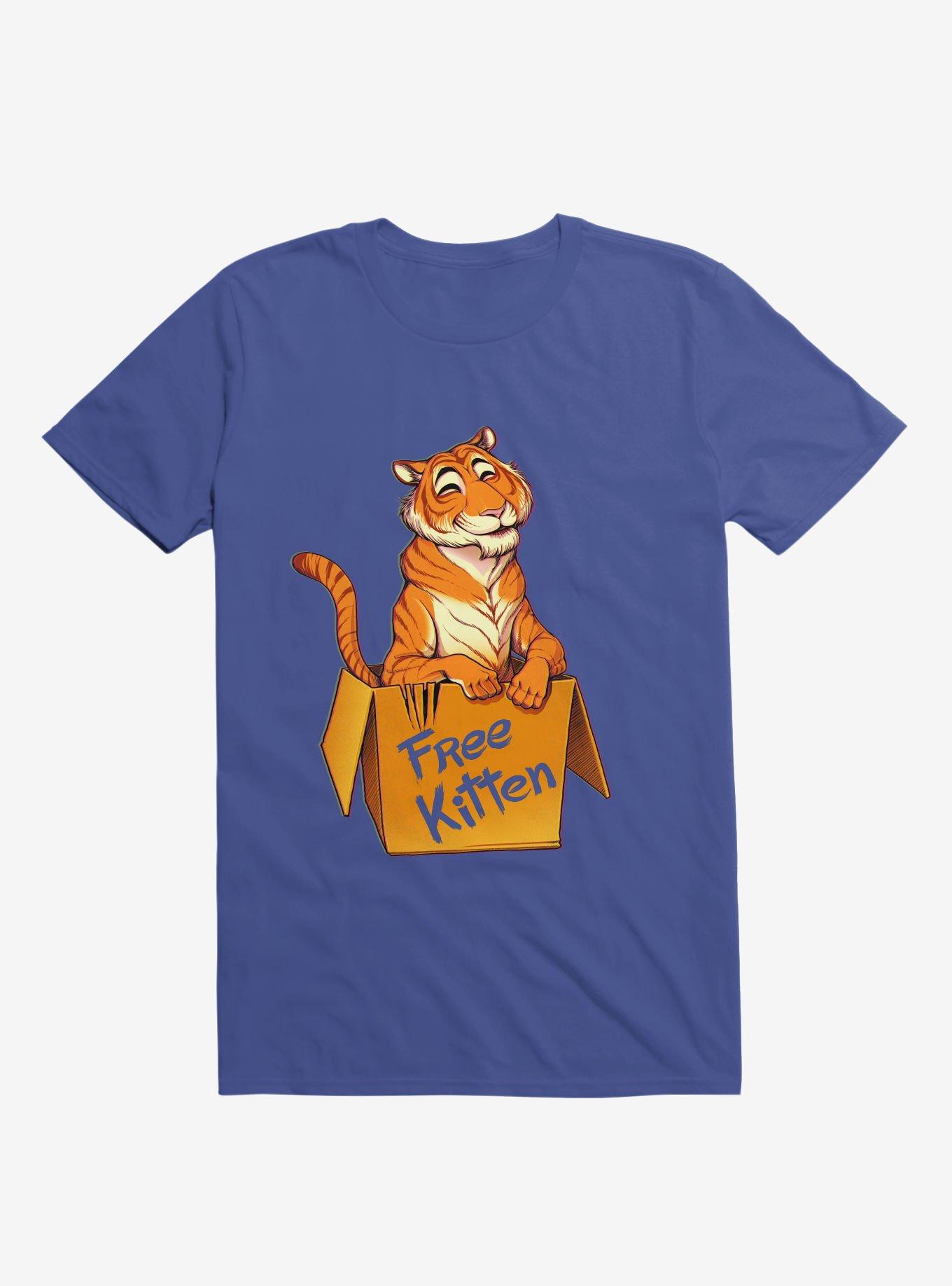 Free Kitten T-Shirt, ROYAL, hi-res