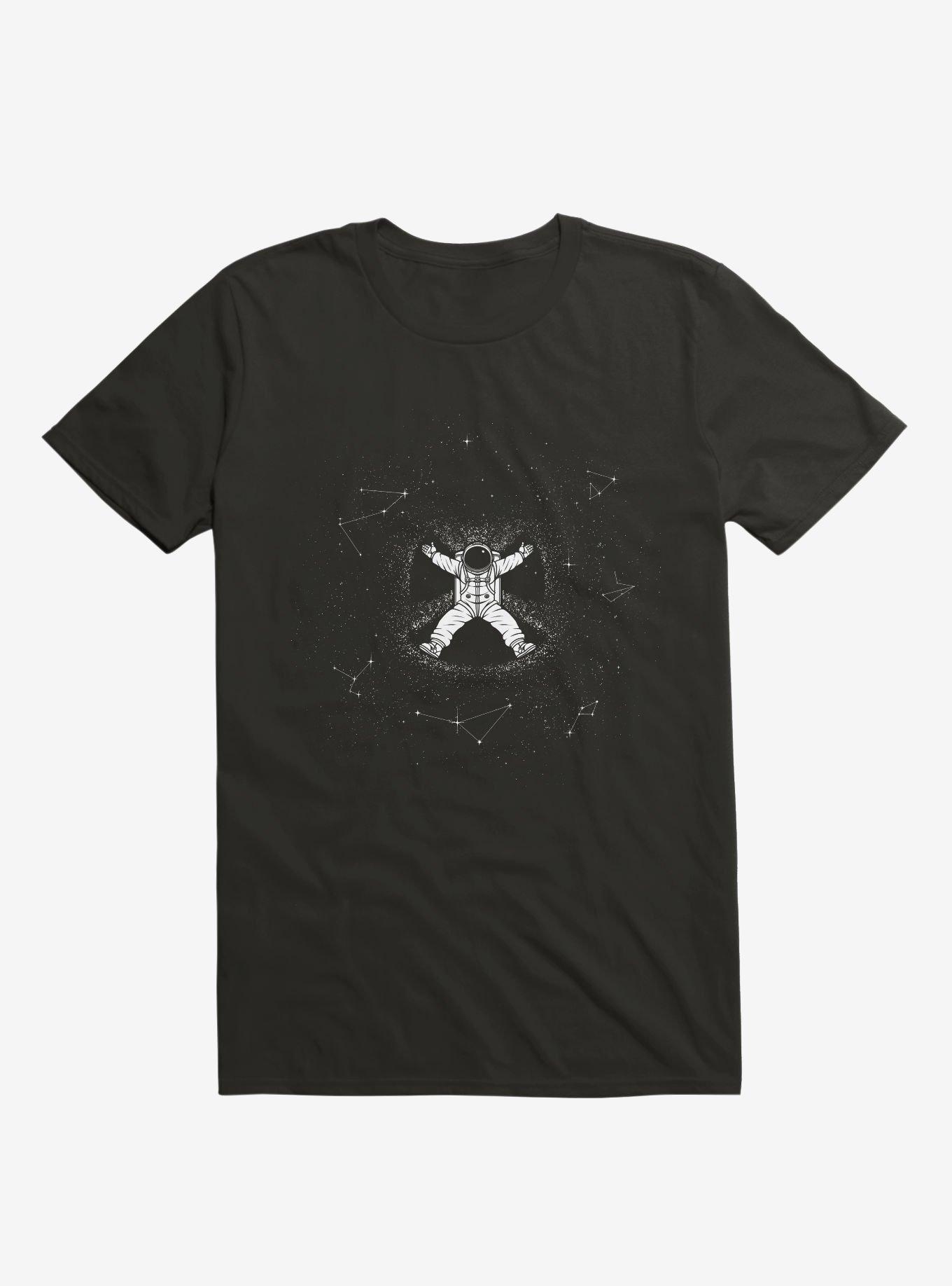 Gravity Snow Angel T-Shirt, BLACK, hi-res