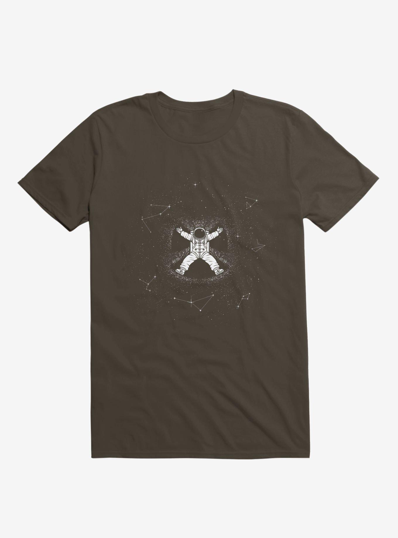Gravity Snow Angel T-Shirt, BROWN, hi-res