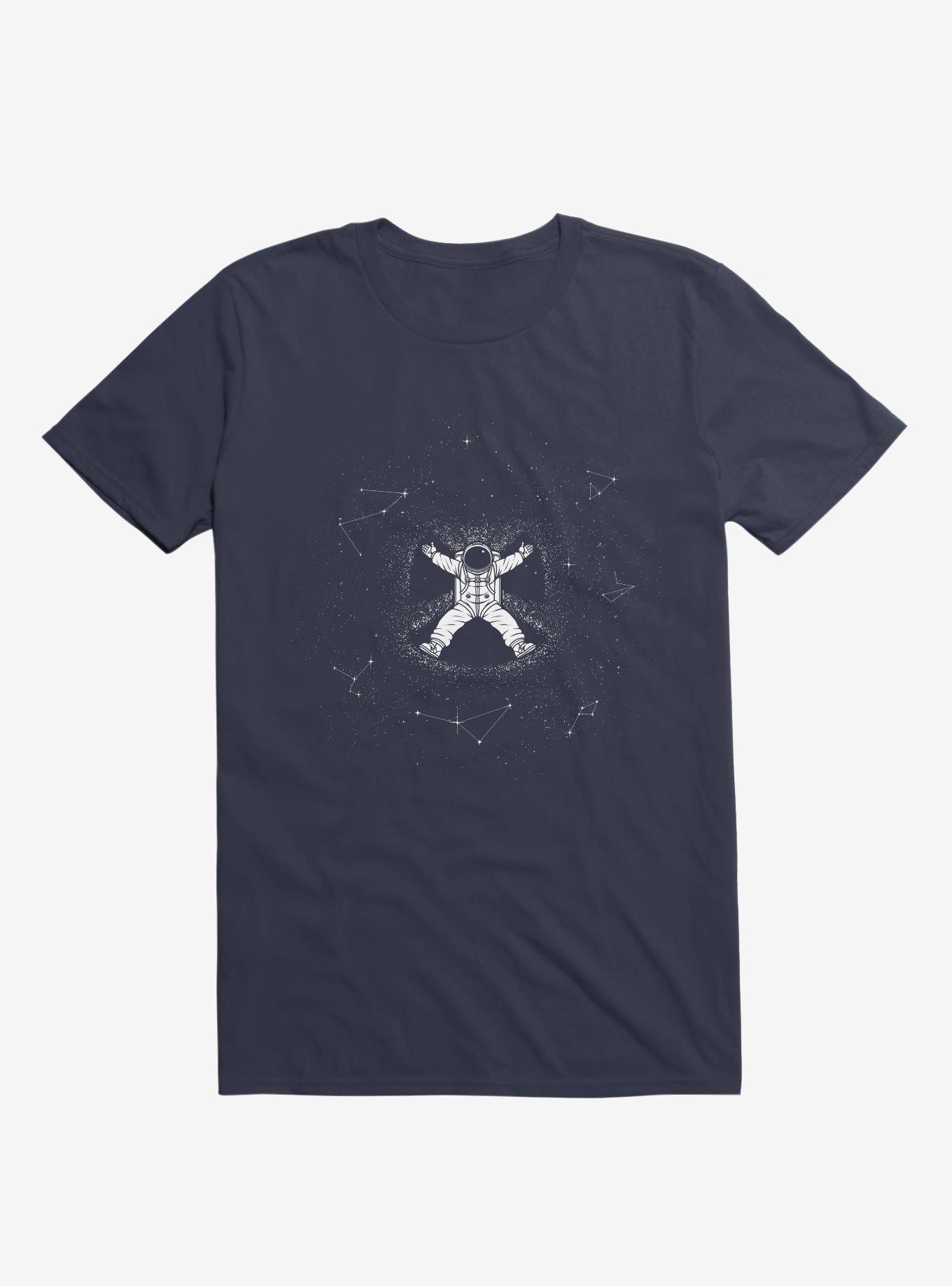 Gravity Snow Angel T-Shirt, NAVY, hi-res