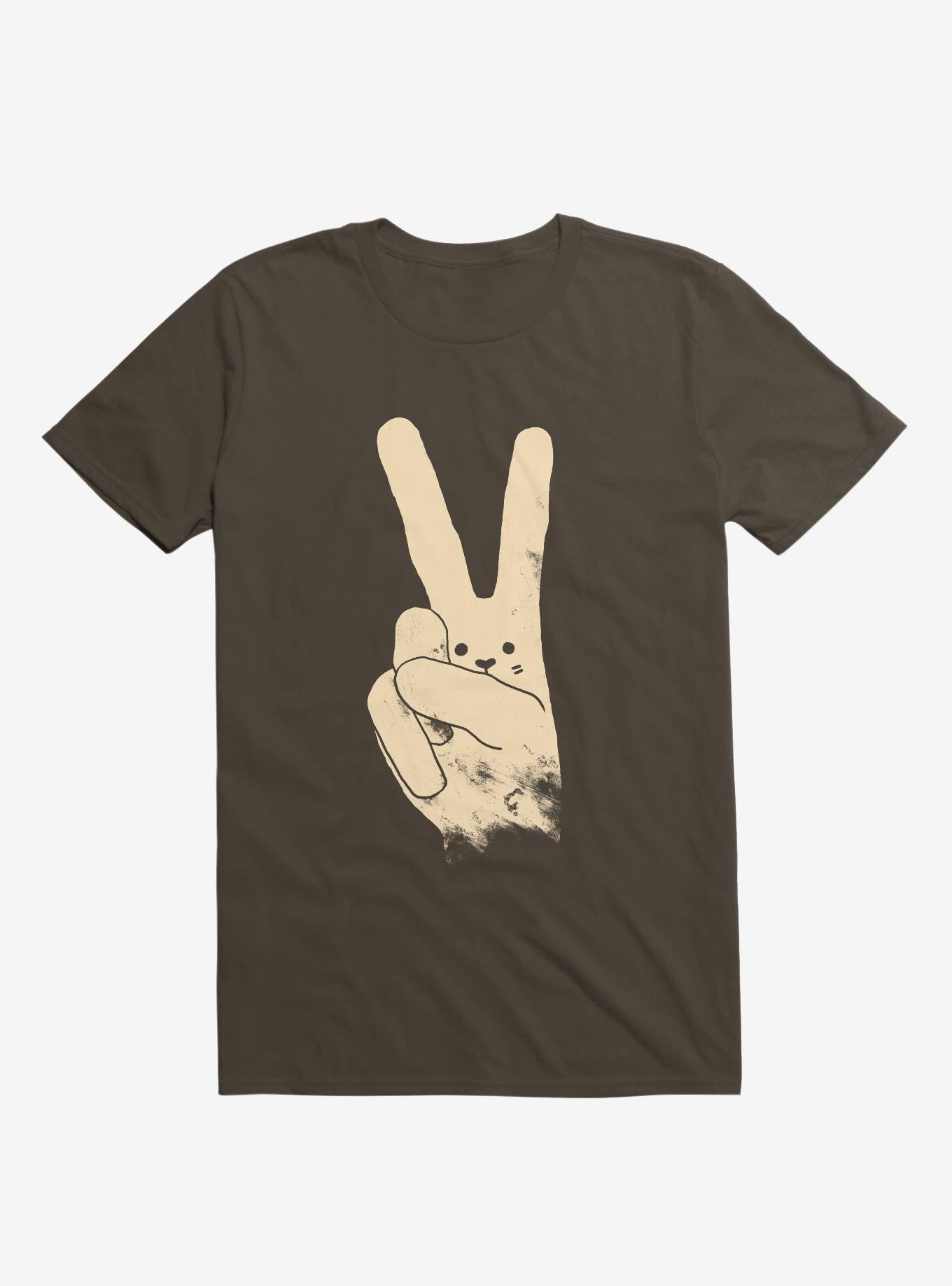 Love, Peace, And Carrots T-Shirt, BROWN, hi-res