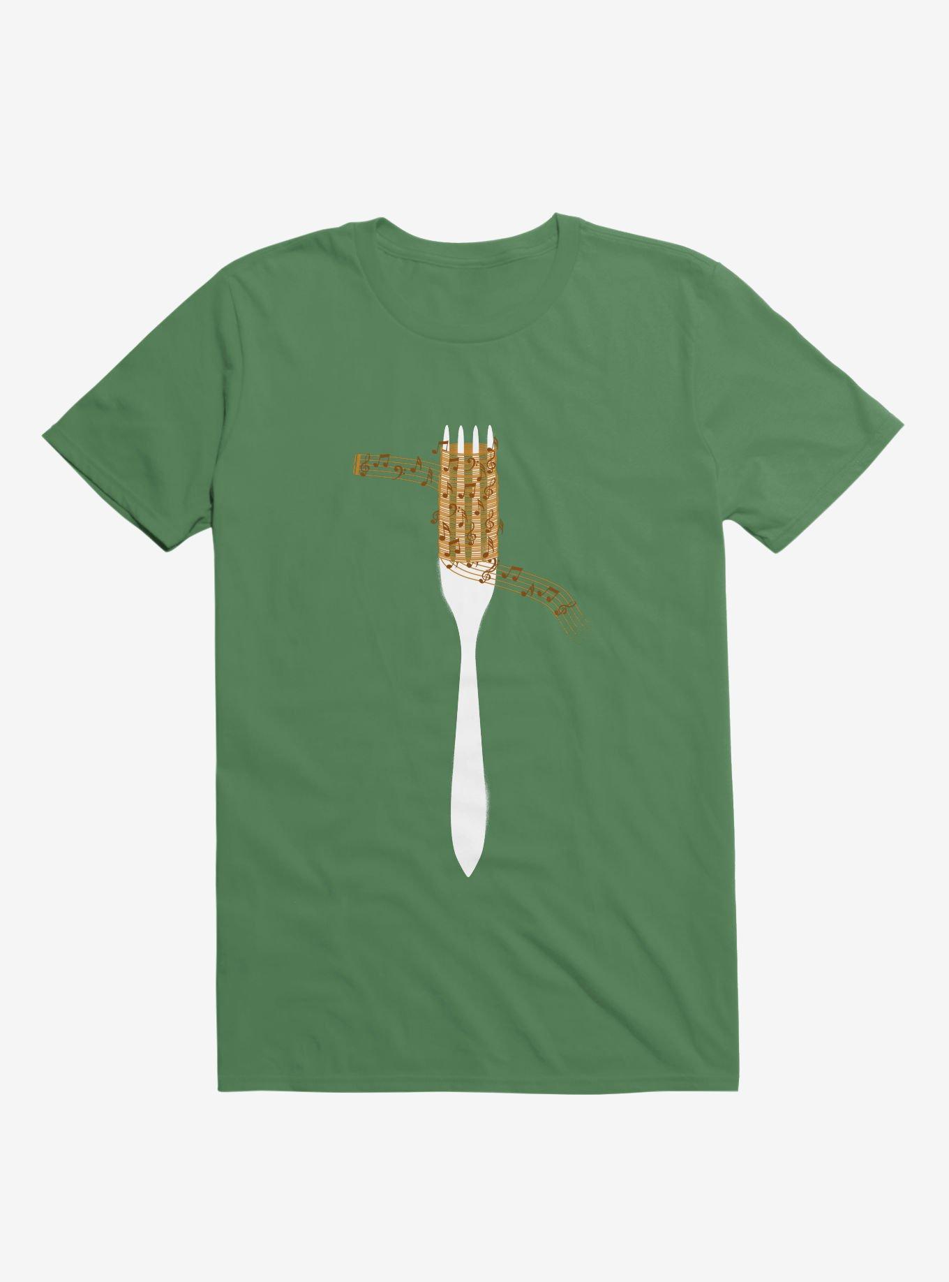Music Spaghetti T-Shirt, KELLY GREEN, hi-res