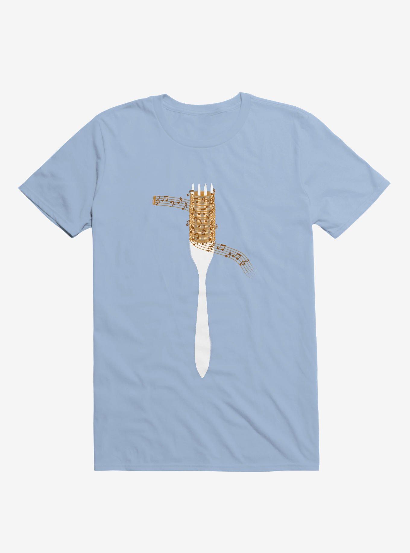 Music Spaghetti T-Shirt, LIGHT BLUE, hi-res