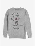 Disney Cruella Doodle Sweatshirt, ATH HTR, hi-res