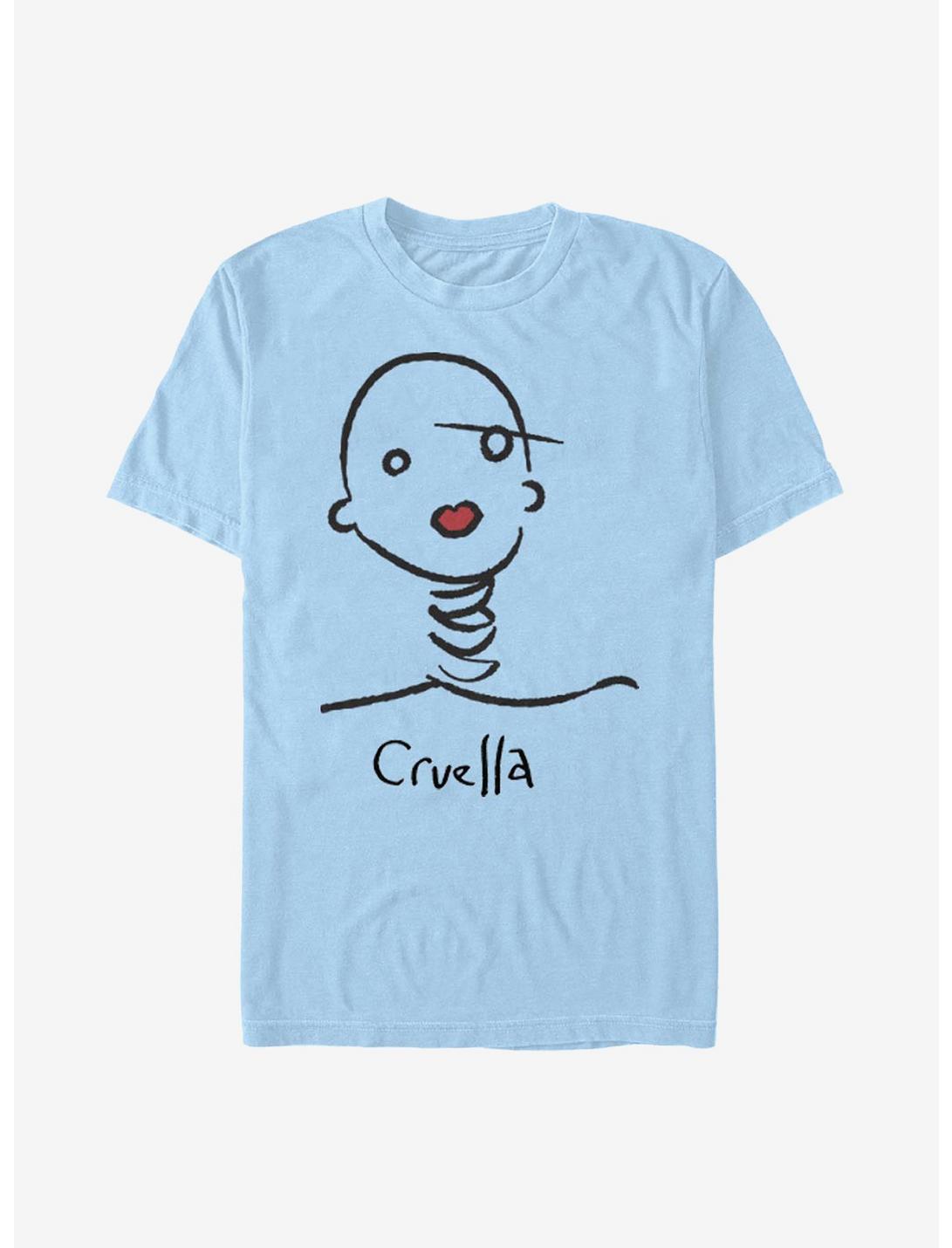 Disney Cruella Doodle T-Shirt, LT BLUE, hi-res
