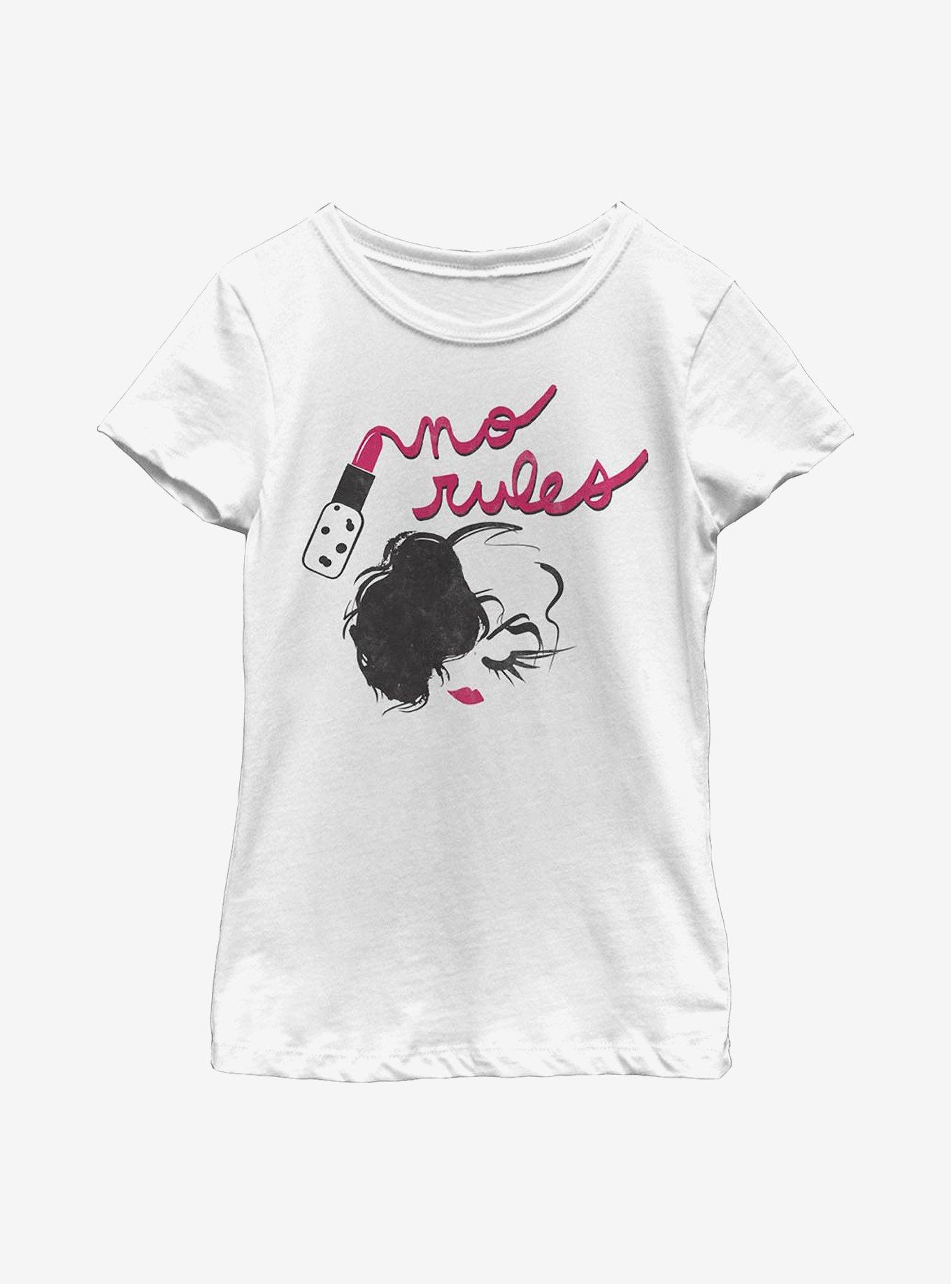 Disney Cruella No Rules Lipstick Youth Girls T-Shirt, , hi-res