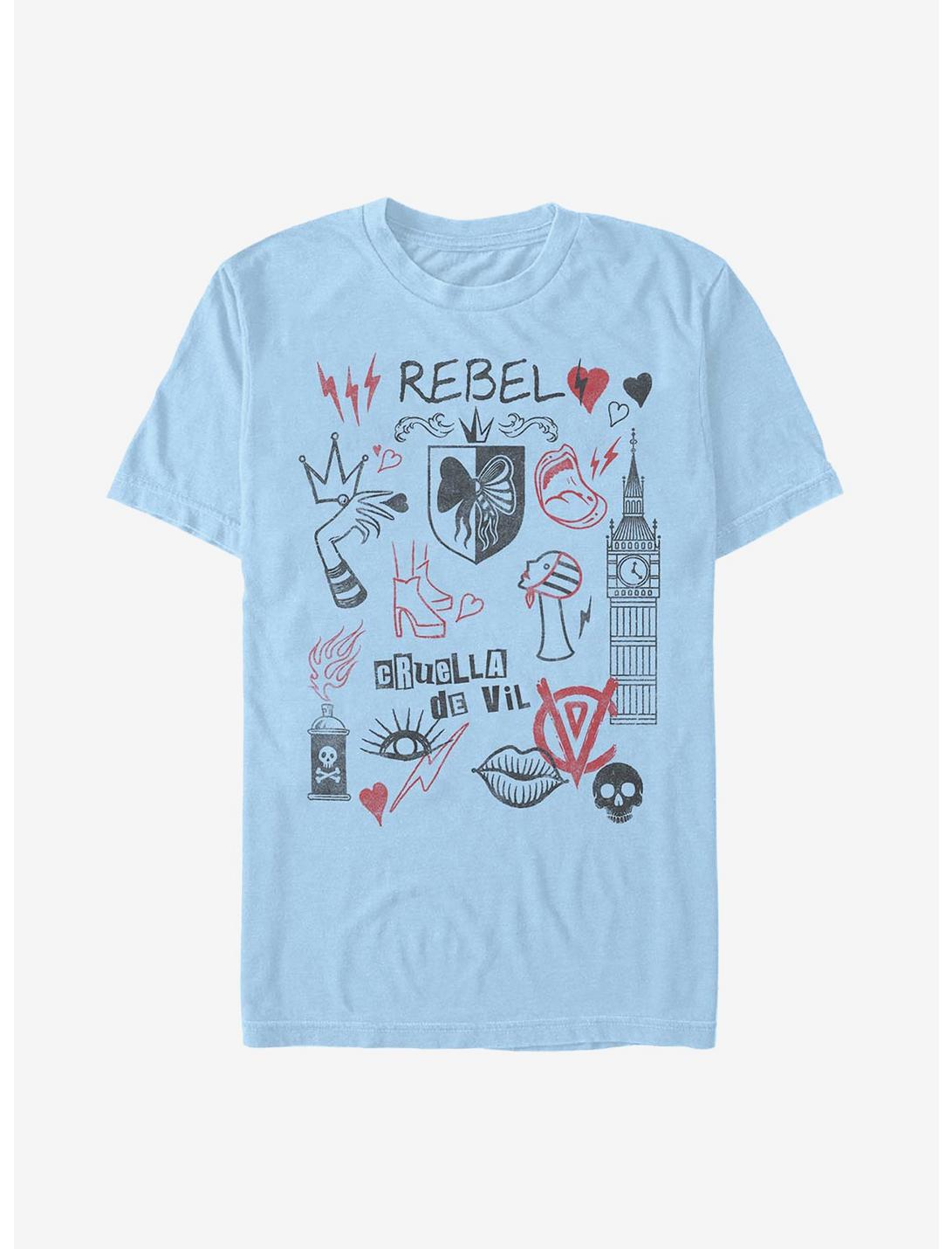 Disney Cruella Rebel Queen T-Shirt, LT BLUE, hi-res