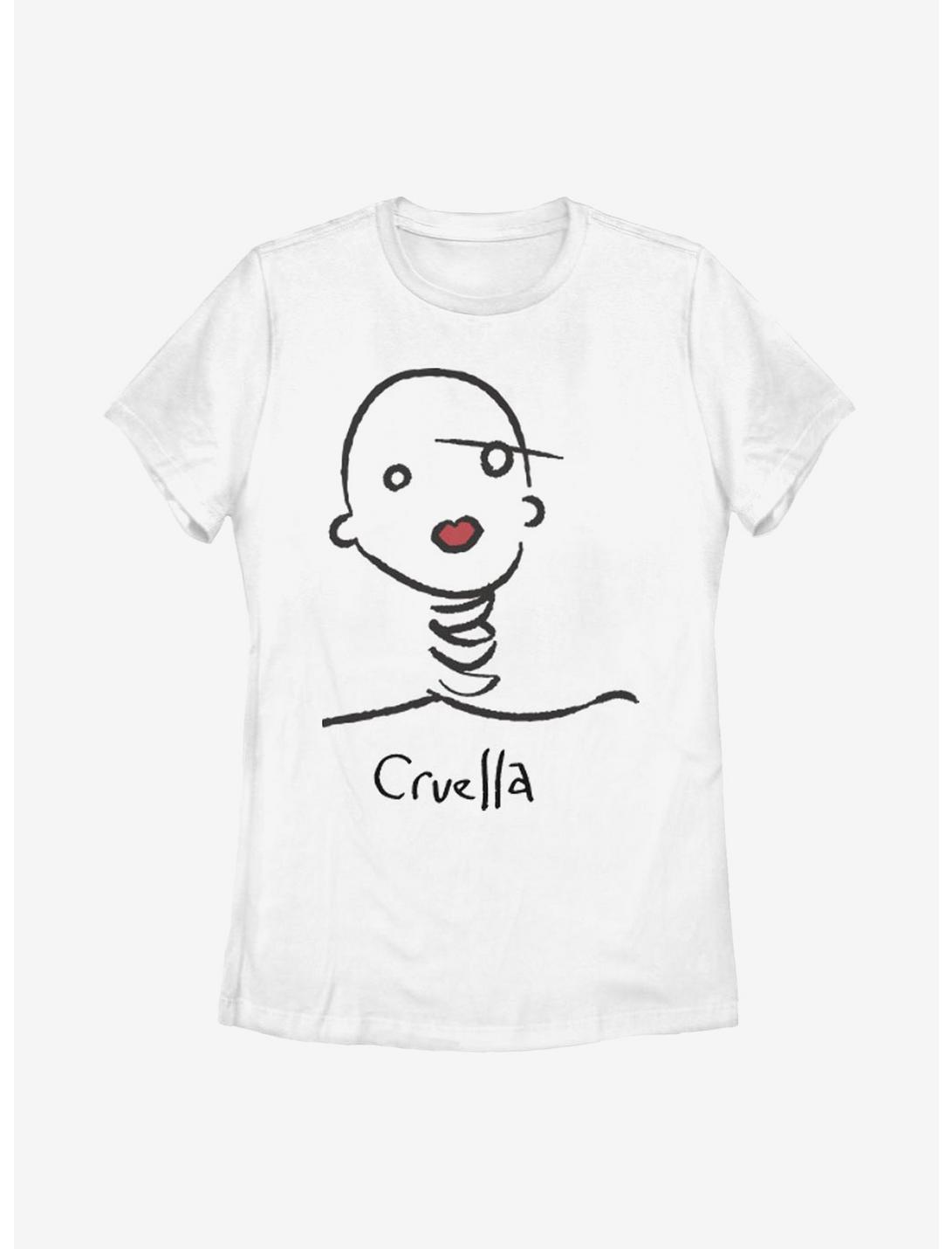 Disney Cruella Doodle Womens T-Shirt, WHITE, hi-res