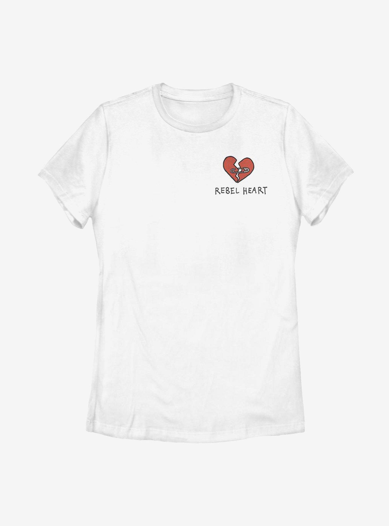 Disney Cruella Rebel Heart Womens T-Shirt, WHITE, hi-res