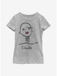 Disney Cruella Doodle Youth Girls T-Shirt, ATH HTR, hi-res