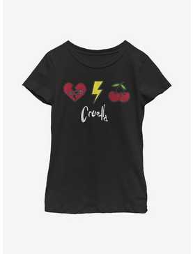 Disney Cruella Patches Youth Girls T-Shirt, , hi-res