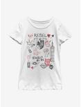 Disney Cruella Rebel Queen Youth Girls T-Shirt, WHITE, hi-res