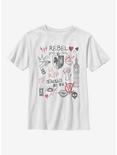 Disney Cruella Rebel Queen Youth T-Shirt, WHITE, hi-res