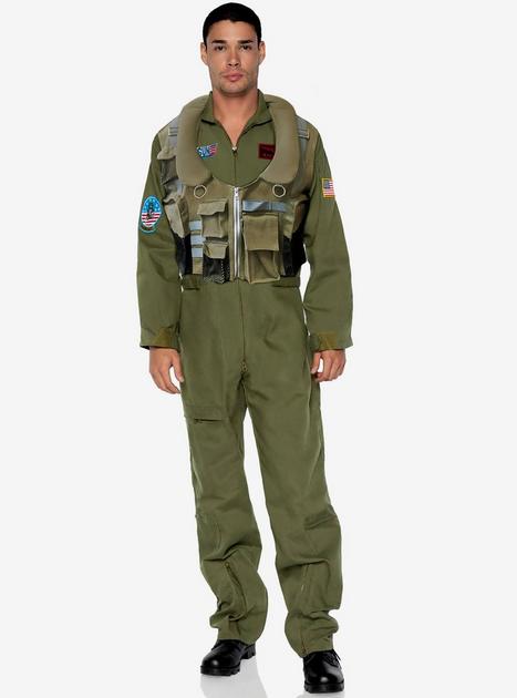 TOKYO REVENGERS Men's Fighter Pilot Jumpsuit Cosplay Costume - Full Set With Sunglasses, Dog Tag & Belt