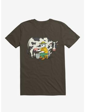 Cat Farmer Brown T-Shirt, , hi-res