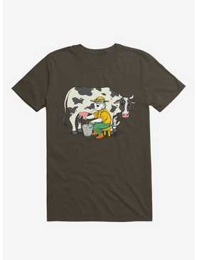 Cat Farmer Brown T-Shirt, , hi-res