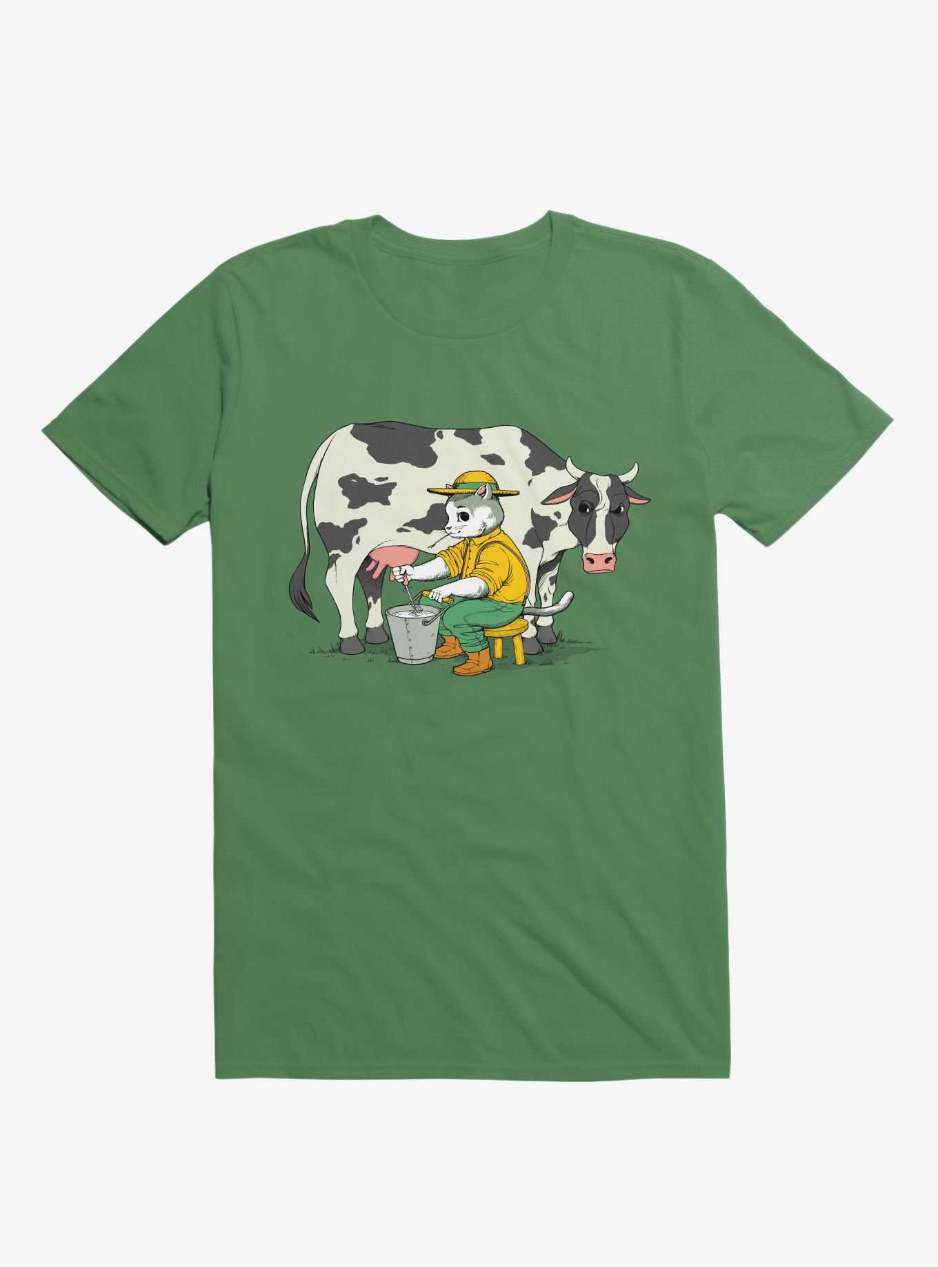 Cat Farmer Kelly Green T-Shirt, , hi-res