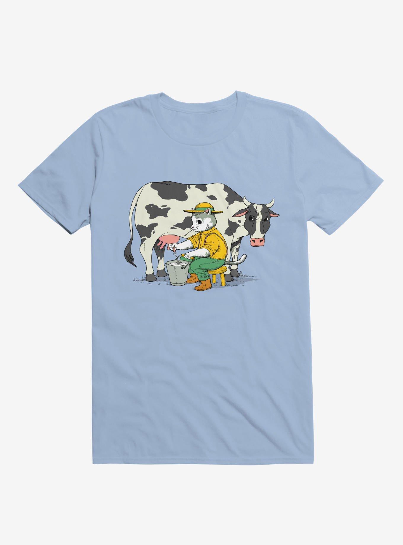 Cat Farmer Light Blue T-Shirt, LIGHT BLUE, hi-res